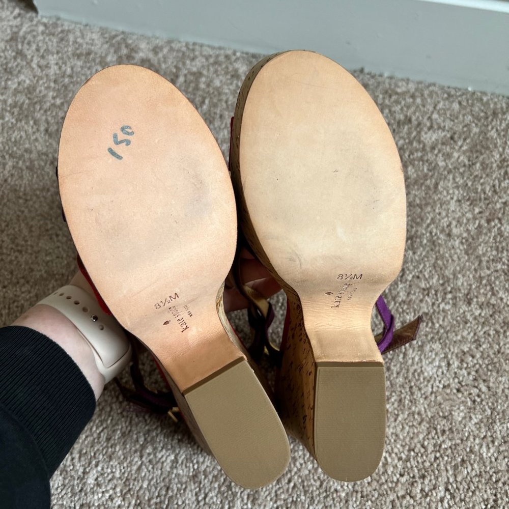 Kate Spade Penny Cork Platform Grosgrain Sandal - Picture 6 of 10